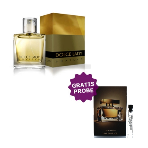 Chatler Dolce Lady Gold - Eau de Parfum 100 ml, Probe Dolce Gabbana The One Women