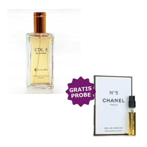 Clair de Lune CDL 5 EDP - Eau de Parfum 100 ml, Probe Chanel No. 5