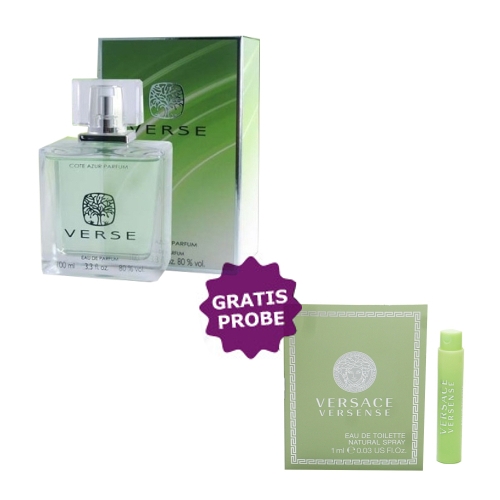 Cote Azur Verse Green - Eau de Parfum 100 ml, Probe Versace Versense