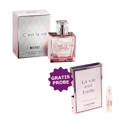 JFenzi Cest La Vie - Eau de Parfum 100 ml, Probe Lancome La Vie Est Belle