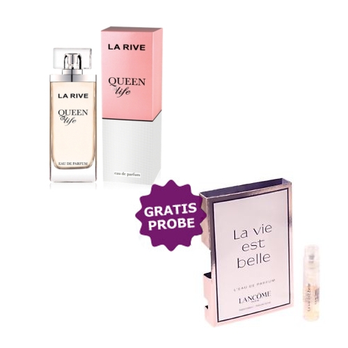 La Rive Queen of Life - Eau de Parfum 75 ml, Probe Lancome La Vie Est Belle