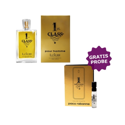 Luxure 1st. Class Men - Eau de Parfum 100 ml, Probe Paco Rabanne 1 Million