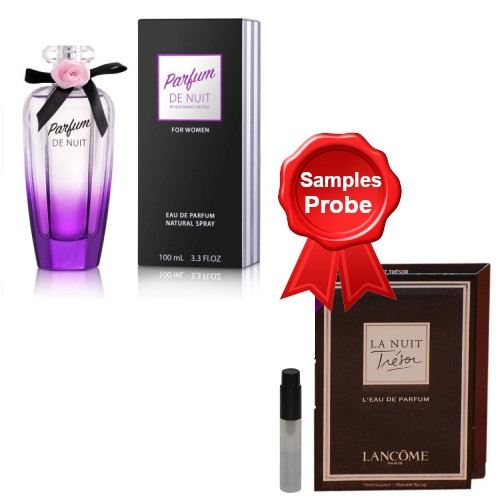 New Brand Parfum De Nuit - Eau de Parfum 100 ml, Probe Lancome Tresor La Nuit