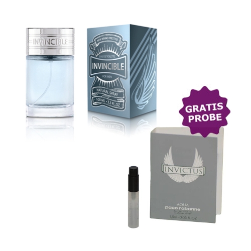 New Brand Invincible Men - Eau de Parfum 100 ml, Probe Paco Rabanne Invictus