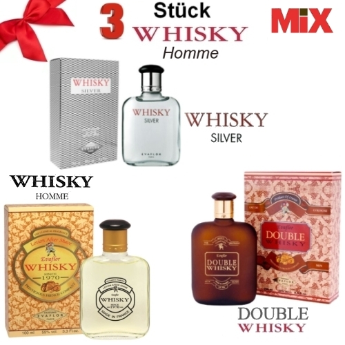 Evaflor Whisky Mix Men - Whisky, Double Whisky, Whisky Silver, 3 Stuck