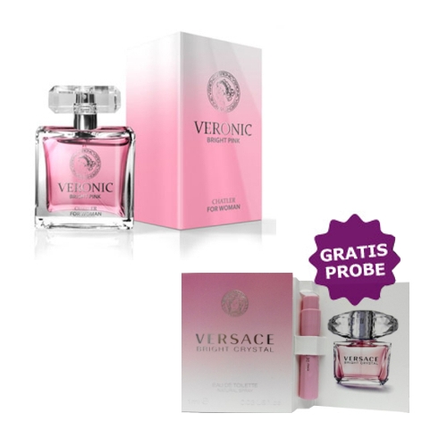Chatler Veronic Bright Pink - Eau de Parfum 100 ml, Probe Versace Bright Crystal