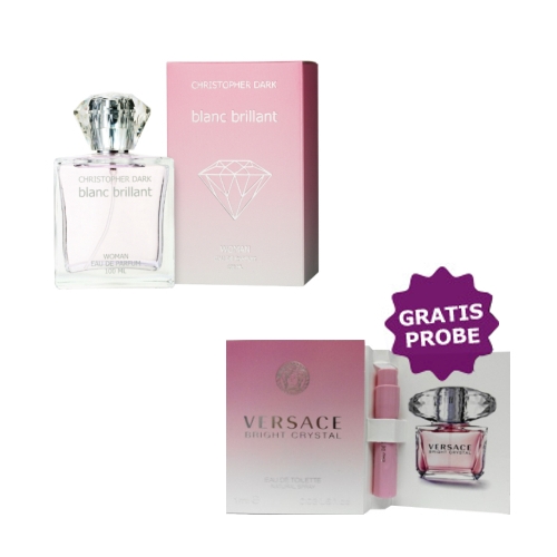 Christopher Dark Blanc Brillant - Eau de Parfum 100 ml, Probe Versace Bright Crystal