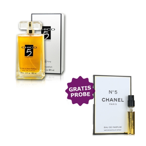 Cote Azur Chico 5 EDP - Eau de Parfum 100 ml, Probe Chanel No. 5