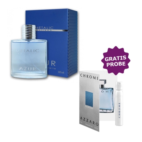 Cote Azur Metalic Extreme - Eau de Parfum 100 ml, Probe Azzaro Chrome