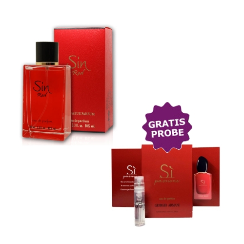 Cote Azur Sin Red - Eau de Parfum 100 ml, Probe Giorgio Armani Si Passione