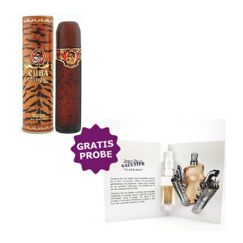 Cuba Jungle Tiger - Eau de Parfum 100 ml, Probe Jean Paul Gaultier Classique