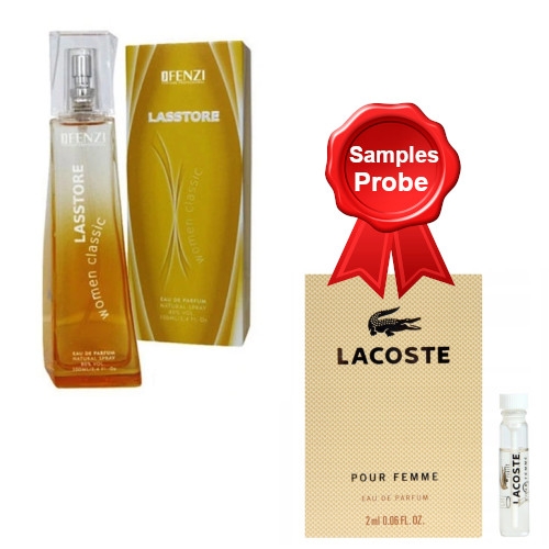 JFenzi Lasstore Classic Women - Eau de Parfum 100 ml, Probe Lacoste Pour Femme