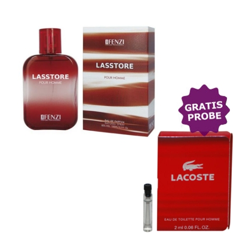 JFenzi Lasstore Pour Homme - Eau de Parfum 100 ml, Probe Lacoste Style in Play
