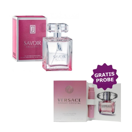 JFenzi Savoir Brillant - Eau de Parfum 100 ml, Probe Versace Bright Crystal