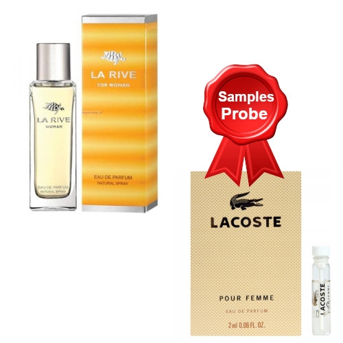 La Rive For Woman - Eau de Parfum 90 ml, Probe Lacoste Pour Femme