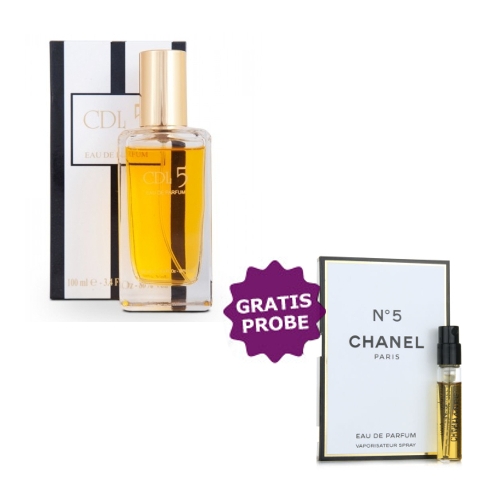 Tiverton Paris Line CDL 5 EDP - Eau de Parfum 100 ml, Probe Chanel No. 5