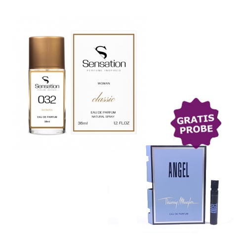 Sensation No.032 - Eau de Parfum fur Damen 36 ml, Probe Thierry Mugler Angel